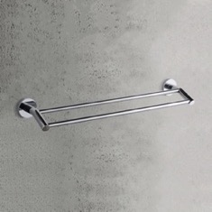 Double Towel Bar, 25 Inch, Chrome